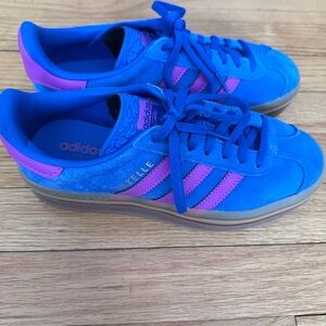 Adidas Gazelle Sneakers Blue and Pink Size 6